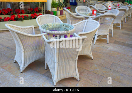 Cafe, Columbus Mercato (Mercat de Colom, Valencia, Comunità Valenciana, Spagna Foto Stock