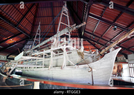 Museo della nave Samudraraksa, il Borobudur, vicino a Magelang, Giava centrale, Indonesia Foto Stock