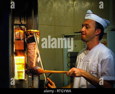 Döner Kebab chef Foto Stock