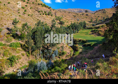 Yemrehanne Krestos, vicino a Lalibela, Amhara Region, Etiopia Foto Stock