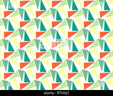 Sfondo geometrico configurazione di ripetizione di triangoli colorati Illustrazione Vettoriale