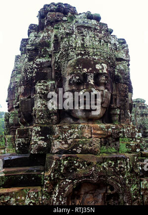 Tempio Bayon (XII secolo), Angkor Thom, Cambogia Foto Stock