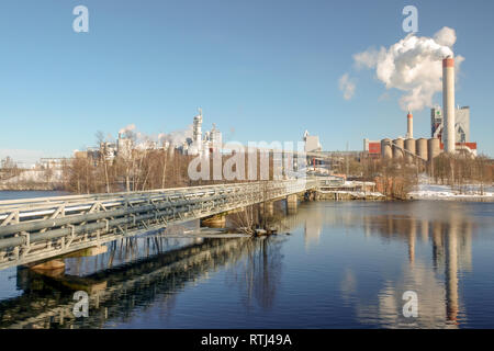 Industria della carta Foto Stock