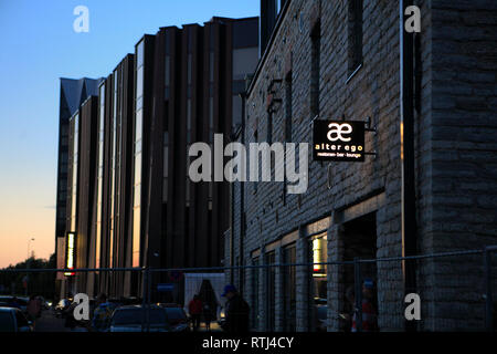 Casa di Rotermann business district, Tallinn, Estonia Foto Stock