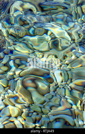 Sul fondo del mare, Prizba, Isola di Korcula, Dalmazia, Croazia Foto Stock