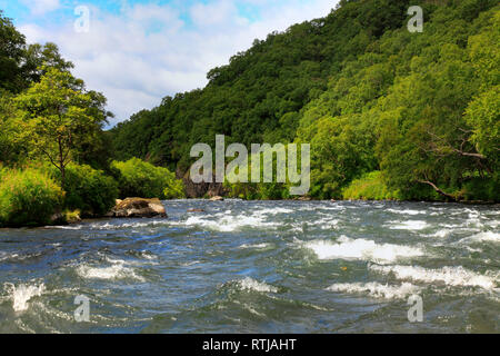 Opala river, penisola di Kamchatka, Russia Foto Stock