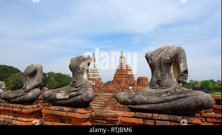 Al parco storico di Ayutthaya in Thailandia Foto Stock