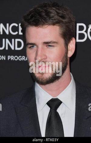 Beverley Hills, in California, Stati Uniti d'America. Il 28 febbraio 2019. Liam Hemsworth al 2019 "Una serata indimenticabile' che beneficiano le donne del Cancer Research Fund presso il Beverly Wilshire Beverly Hills di Beverly Hills, CA il giovedì 28 febbraio, 2019. Photo credit: PRPP / PictureLux Credito: PictureLux / Hollywood Archive/Alamy Live News Foto Stock