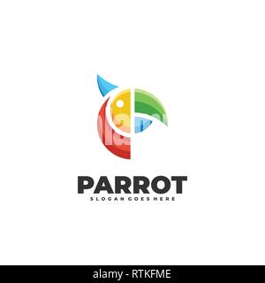 Abstract Peacock Color Design Illustration Design template vettoriale. Adatto per industria creativa, Multimedia, intrattenimento, educative, negozio e un Illustrazione Vettoriale