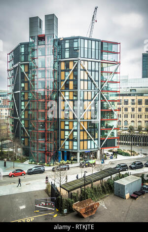 Il Neo Bankside appartamenti come si vede dall'interruttore House, la Tate Modern di Londra, Regno Unito Foto Stock