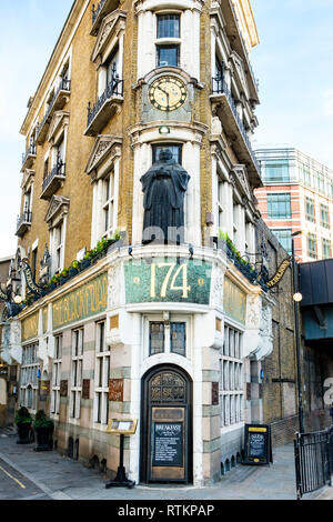 Il frate nero Public House, Queen Victoria Street, Blackfriars, Londra Foto Stock