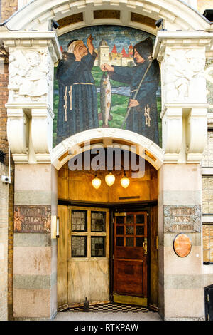 Il frate nero Public House, Queen Victoria Street, Blackfriars, Londra Foto Stock