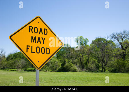 STRADA PUÒ INONDARE Foto Stock