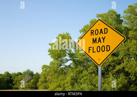 STRADA PUÒ INONDARE Foto Stock