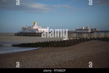 Il molo da Eastbourne Inghilterra Foto Stock