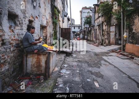 KUALA LUMPUR / Malesia / giugno 2014: la vita di strada in Little India district Foto Stock