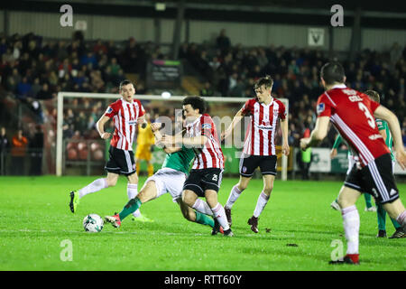 1 marzo, 2019, Cork, Ireland - League of Ireland Premier Division match tra Cork City FC vs Derry City FC. Foto Stock