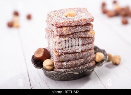 I dolci tradizionali dessert dessert turco (Mersin un dessert speciale, Turchia) Foto Stock