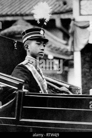 Il principe ereditario hirohito che sarebbe divenuto Imperatore del Giappone circa 1918 Immagine aggiornata utilizzando il restauro digitale e tecniche di ritocco Foto Stock