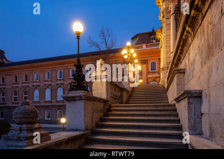 Alba al Castello di Buda a Budapest, Ungheria. Foto Stock