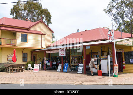 Tilba, NSW, Australia-December 27, 2018 : Street view nella storica città di Tilba, classificati dalla National Trust come centrale Conservat Tilba Foto Stock