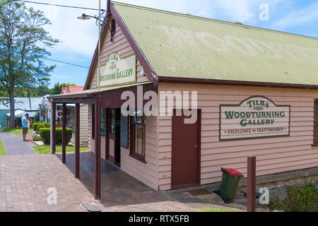 Tilba, NSW, Australia-December 27, 2018 : Street view nella storica città di Tilba, classificati dalla National Trust come centrale Conservat Tilba Foto Stock