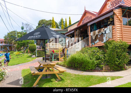 Tilba, NSW, Australia-December 27, 2018 : Street view nella storica città di Tilba, classificati dalla National Trust come centrale Conservat Tilba Foto Stock