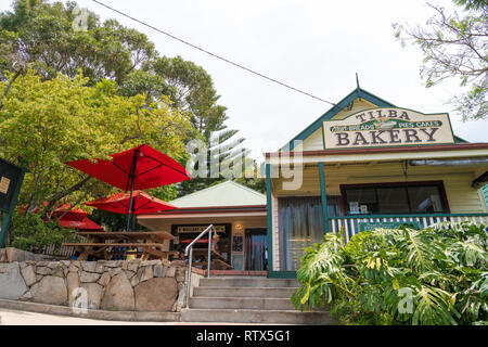 Tilba, NSW, Australia-December 27, 2018 : Street view nella storica città di Tilba, classificati dalla National Trust come centrale Conservat Tilba Foto Stock