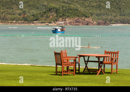 Coffee-giardino sul campo da Golf Diamond Resort, Nha Trang Vietnam Asia Foto Stock