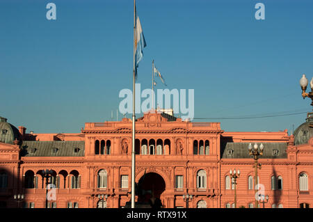 La Casa Rosada, ufficiale executive mansion e ufficio del Presidente di Argentina, Buenos Aires, Argentina Foto Stock