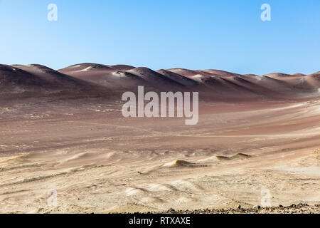 Deserto, dune e barene della costa peruviana, Paracas Foto Stock