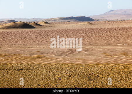 Deserto, dune e barene della costa peruviana, Paracas Foto Stock