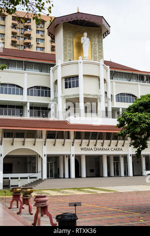 Wisma Dharma Cakra, Centro di Studio del Maha Vihara tempio buddista, Kuala Lumpur, Malesia. Foto Stock