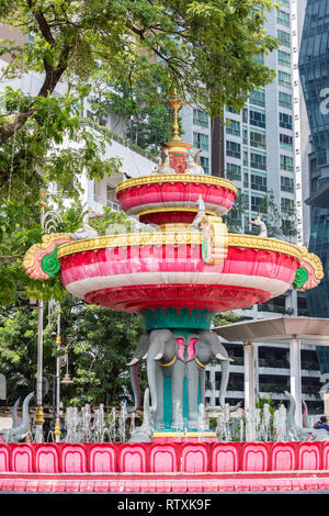 Giunzione Brickfields Fontana, Little India, Kuala Lumpur, Malesia. Foto Stock