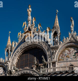 La Basilica di San Marco, Venezia, Italia. Foto Stock