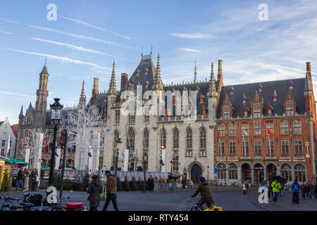 Het Provincoaal Hof o Palazzo Provinciale in Bruges Belgio Foto Stock