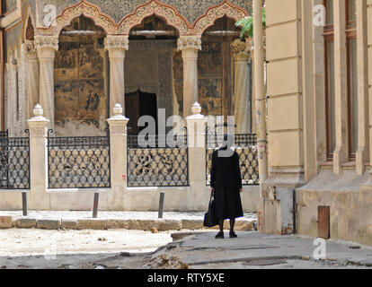 Monastero di Stavropoleos, Bucarest, Romania Foto Stock