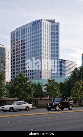 Concur edificio sede a Bellevue, WA, Stati Uniti d'America. Agosto 2018 Foto Stock