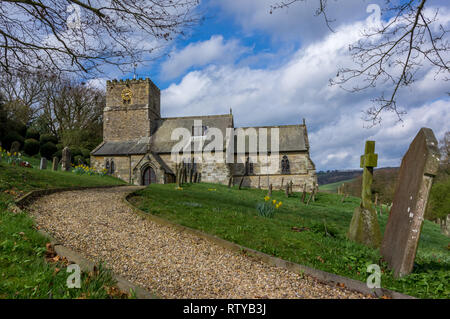 Kirby Underdale chiesa in East Yorkshire Foto Stock