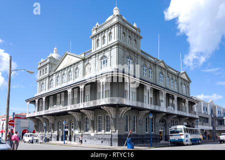 La storica Barbados Mutual Life Assurance Society Building, Broad Street, Bridgetown, St Michael parrocchia, Barbados, Piccole Antille, dei Caraibi Foto Stock