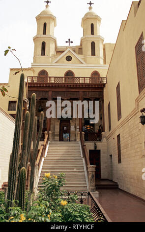 Santa Vergine Maria la Chiesa Copta Ortodossa (Chiesa Pensile),il Cairo, Egitto Foto Stock