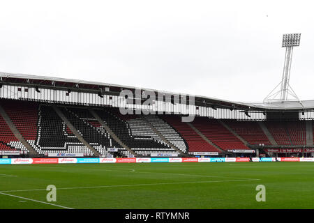 Alkmaar, Paesi Bassi. 03 Mar, 2019. Alkmaar, Paesi Bassi. Il 3° marzo 2019. Olandese KNVB Beker . Panoramica dello stadio durante la partita AZ - Fortuna Sittard Credito: Pro scatti/Alamy Live News Credito: Pro scatti/Alamy Live News Foto Stock