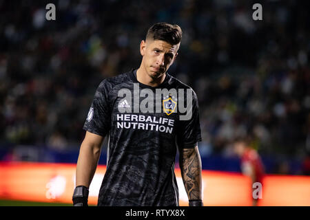 Carson, Stati Uniti d'America. 2 Marzo, 2019. David Bingham durante la galassia 2-1 apertura di stagione a conquistare il Chicago Fire. Credito: Ben Nichols/Alamy Live News Foto Stock