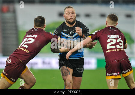 Huddersfield, Regno Unito, 3 3 2019. 03 marzo 2019. John Smiths Stadium, Huddersfield, Inghilterra; {categoria} {suppcat1}, {suppcat2} vs {suppcat3}; Dean Williams Foto Stock