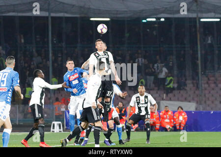3 marzo 2019 - Napoli, Campania, Italia, 2019-03-03, Stadio San Paolo serie a partita di calcio tra SSC Napoli AC Juventus.Nell'immagine .risultati finali SSC Napoli 0 : 2 Juventus FC. Credito: Fabio Sasso/ZUMA filo/Alamy Live News Foto Stock