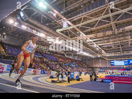 Glasgow, Regno Unito: 3° marzo 2019: relè polacco donne squadra vince oro in 4x400m su Europeo di Atletica Leggera Indoor Championships 2019.Credit: Pawel Pietraszewski/ Alamy News Foto Stock