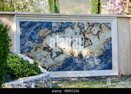 Bella pietra marmi parete Foto Stock