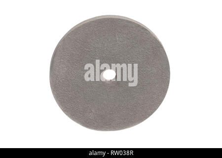 Round mola isolati su sfondo bianco Foto stock - Alamy