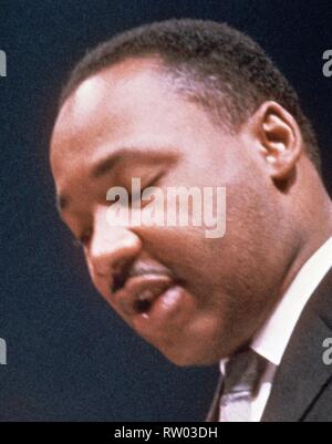 MARTIN Luther King (1929-1968) CLERIGO Y PREMIO NOBEL ESTADOUNIDENSE - DEFENSOR DE LOS DERECHOS CIVILES. Foto Stock