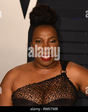 BEVERLY HILLS, CALIFORNIA - 24 febbraio: Tarana Burke assiste 2019 Vanity Fair Oscar Party a Wallis Annenberg Center for the Performing Arts su Febru Foto Stock